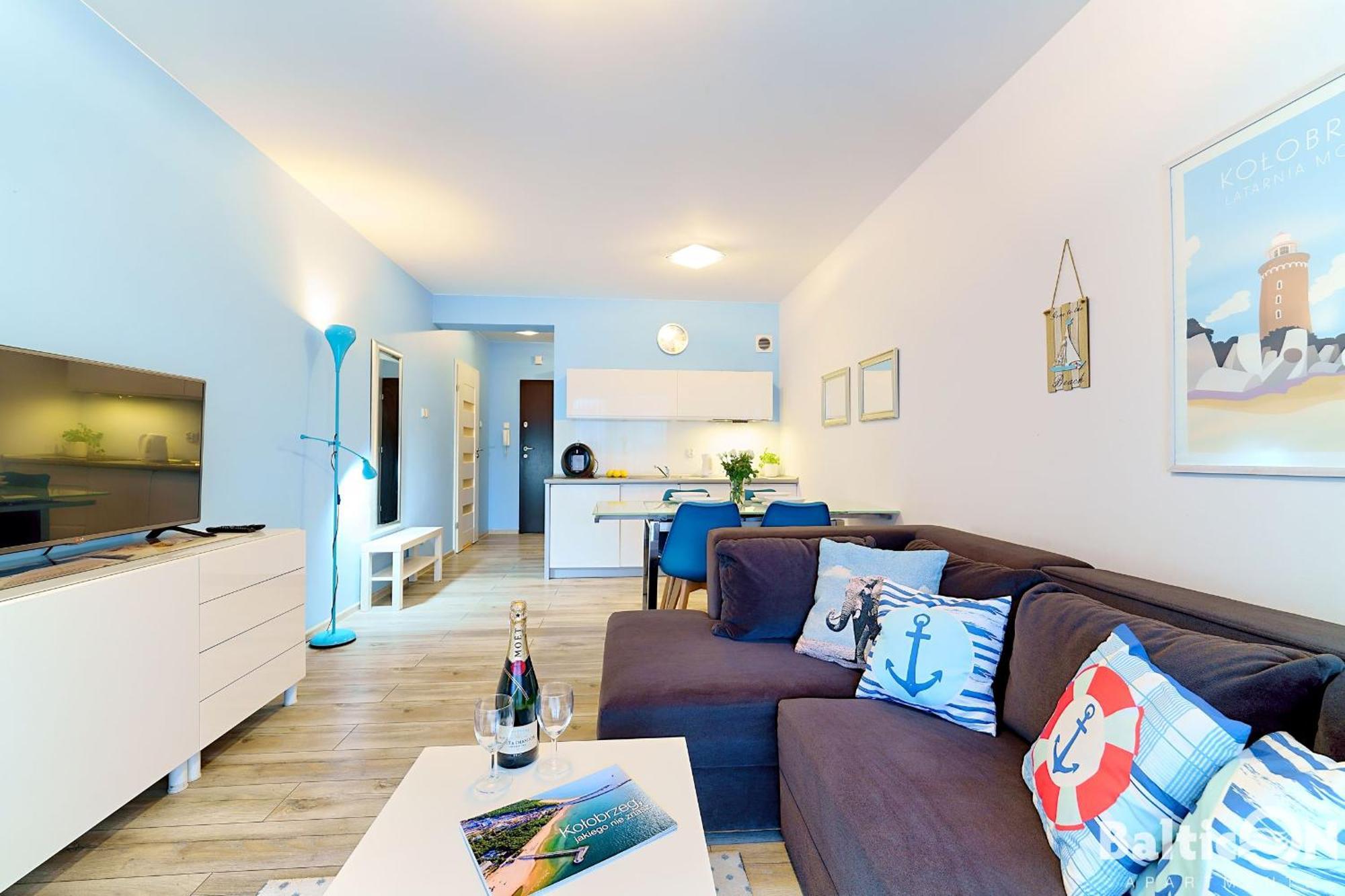 Apartamenty Balticon Polanki - Sauna, Fitness Inclusive - Basen Latem, Pool Im Sommer Колобжег Стая снимка